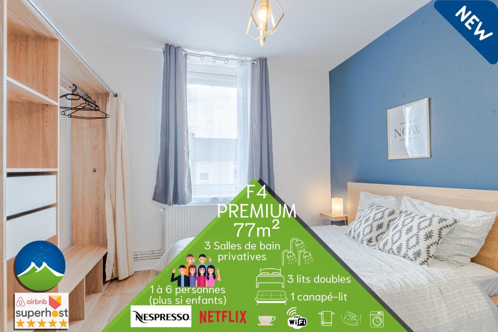 3 Appts - 3 A 7 Lits - Parfait 6 A 10 Pers - Max 26 Pers - 1 Immeuble - Convivialite, Rentabilite ------ English - 3 Apts - 3 To 7 Beds - Ideal For 6 To 10 Guests - Up To 26 - Same Building - Friendly, Flexible Hettange-Grande 外观 照片